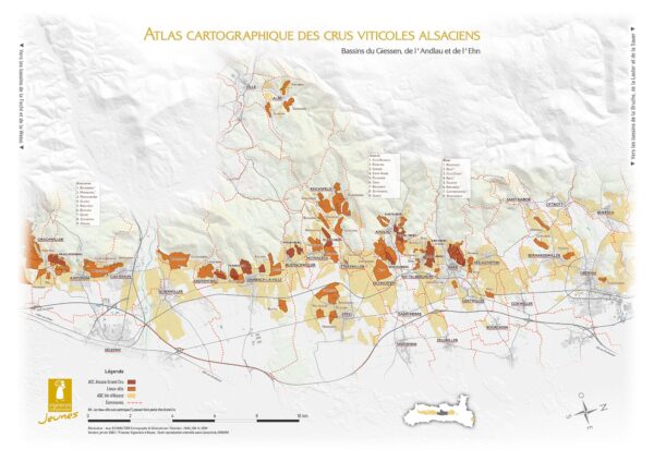 Carte papier : Zone 3 - Orschwiller à Obernai - Bassins du Giessen, de l’Andlau et de l’Ehn